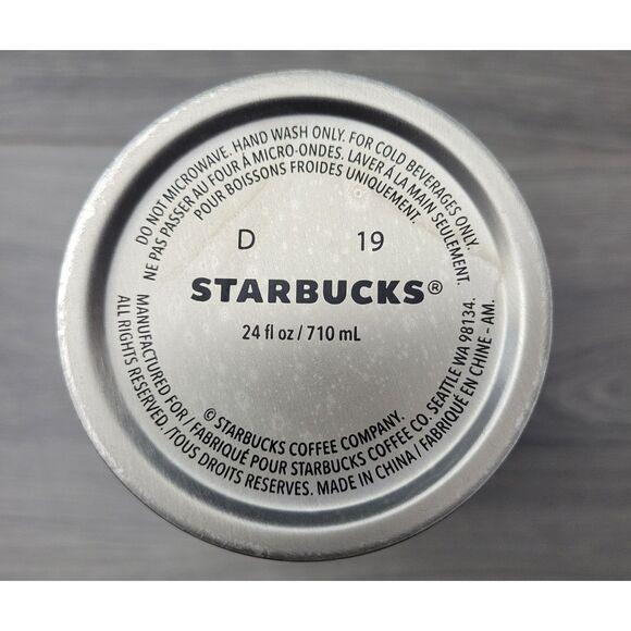 Starbucks 24 oz Tropical Hibiscus Floral Cold Beverage D19 Tumbler without Straw - Picture 7 of 10